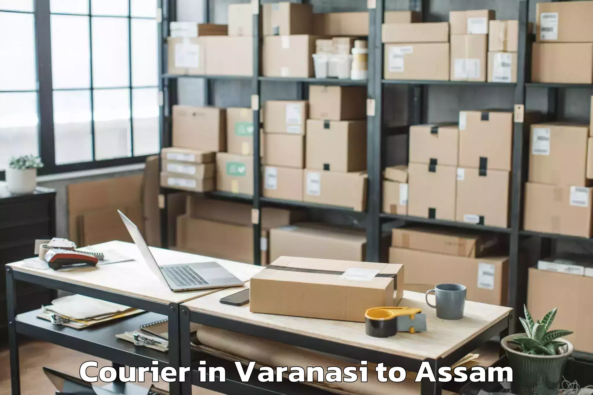 Book Varanasi to Lumding Railway Colony Courier Online